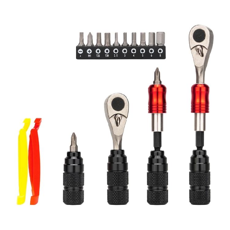 Chiave a cricchetto dinamometrica a singola estremità Cacciavite portatile Set di inserti per bussole Leggero Strumento di riparazione a cricchetto per biciclette Durevole