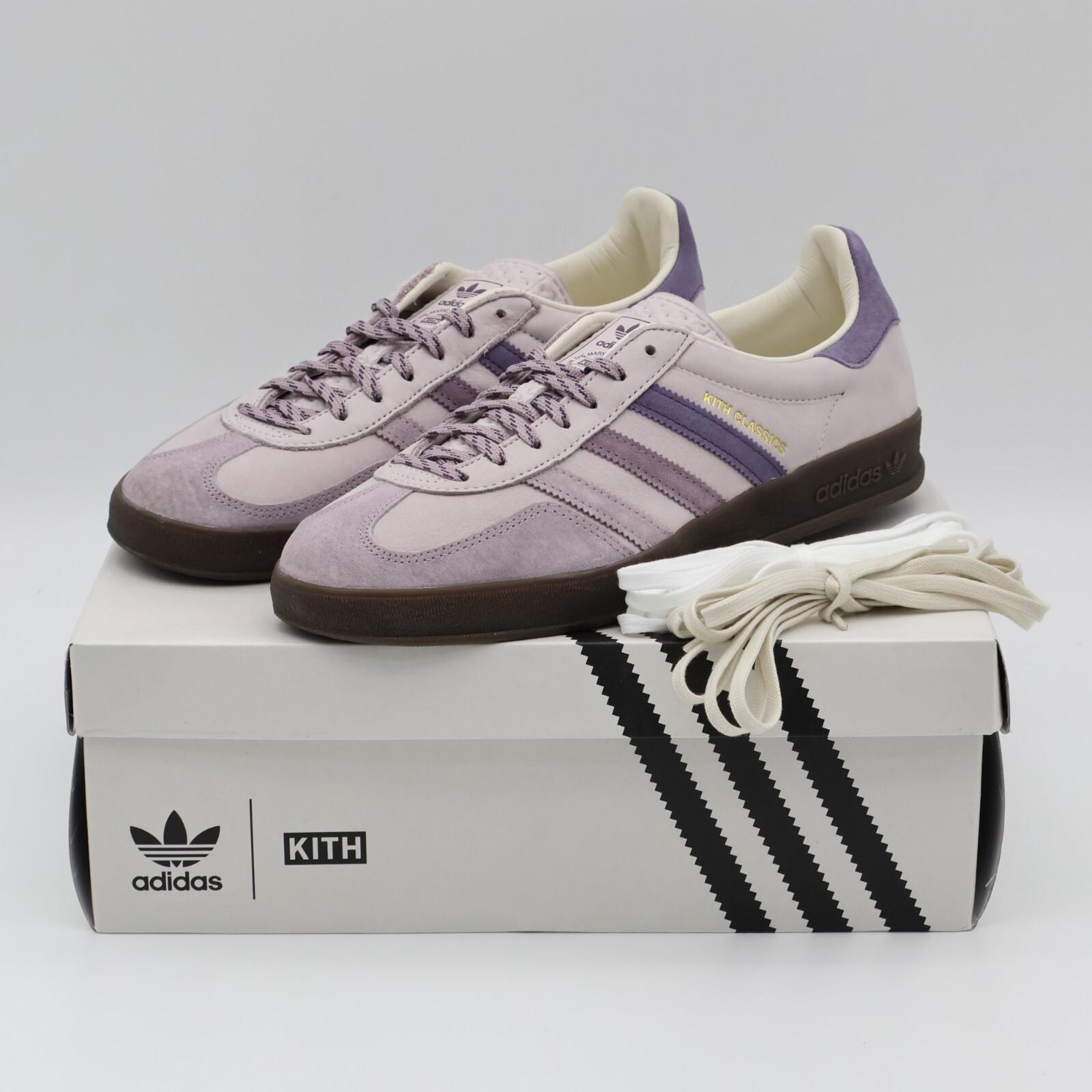 IH0120 KITH Classics adidas Originals Gazelle Indoor Ash Purple Ice (Men s) 12
