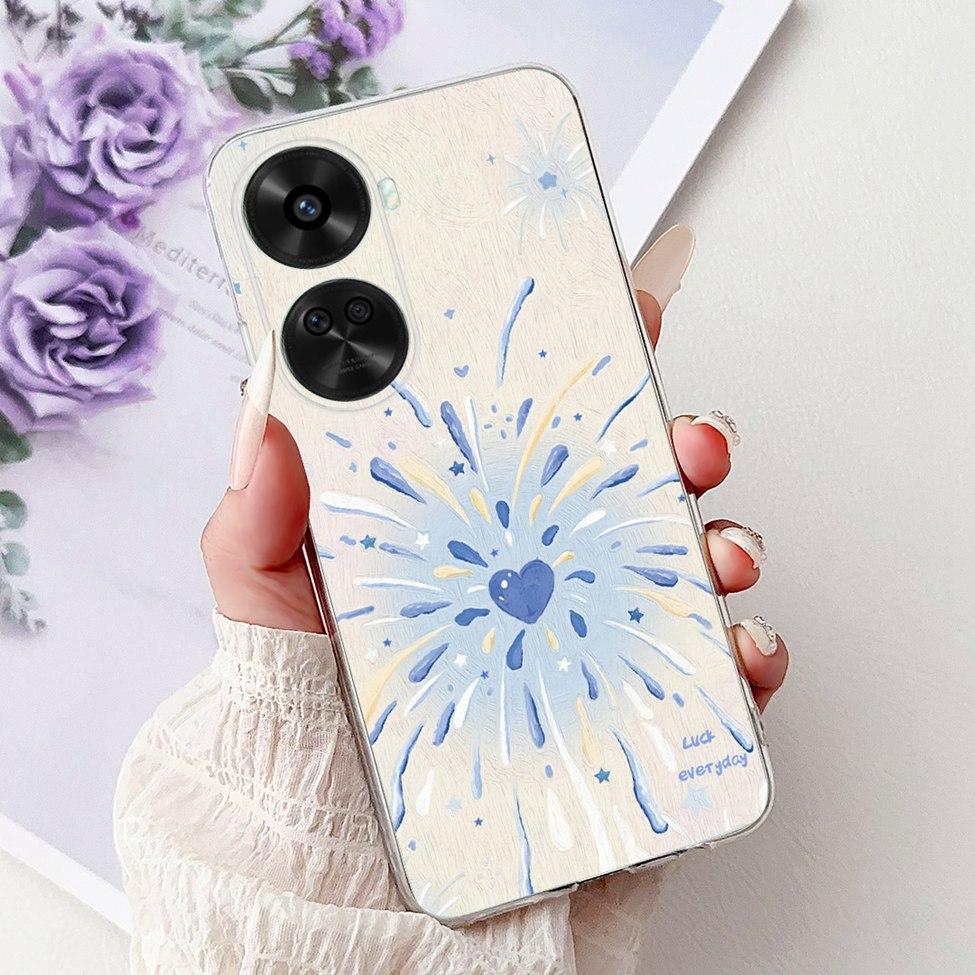 For Huawei Nova 11 SE BON-AL00 Case For Huawei Nova 12 SE Cover BNE-LX1 Luxury Butterfly Love Fashion Flowers Cool Lion Painted