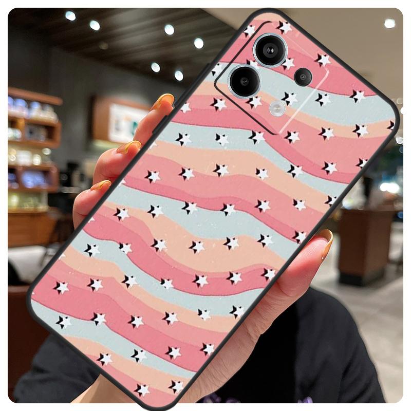preppy stars lightning pink Case For Xiaomi Redmi Note 12 9 10 11 13 14 15 Pro Plus Cover For Redmi 13C 12C 10C 14C 15 C