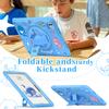 For iPad Pro 11 (2024) Case Cute Dolphin Kickstand PC+Silicone+TPU Tablet Cover