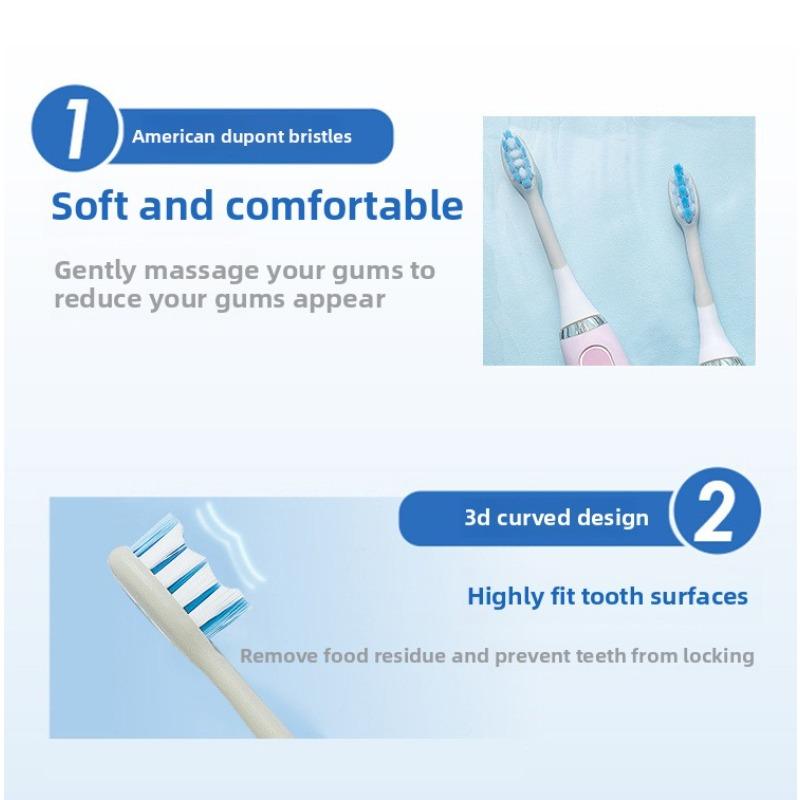 Elektryczna Szczoteczka do Zębów Główka Szczoteczki Klej Miękkie Włosie Główka Szczoteczki Odpowiednia dla 1806 Wersja Profesjonalna Świeża Pielęgnacja Dziąseł Przenośna