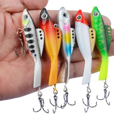 28.5g Ice Fishing Lure 8.5cm Swimbait Winter Fishing Bait 3D Fisheye Strengthening Hook Artificial Fishing Lure