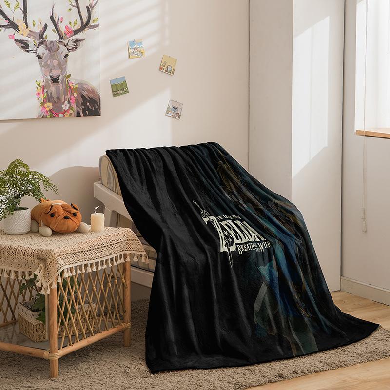 Kreskówkowy dwustronny flanelowy koc 3D z cyfrowym nadrukiem Koc