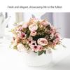 Pink Artificial Flowers Silk Roses Buds for Home Decor Wedding Arrangement Bridal Bouquet Christmas Wreath Accessories