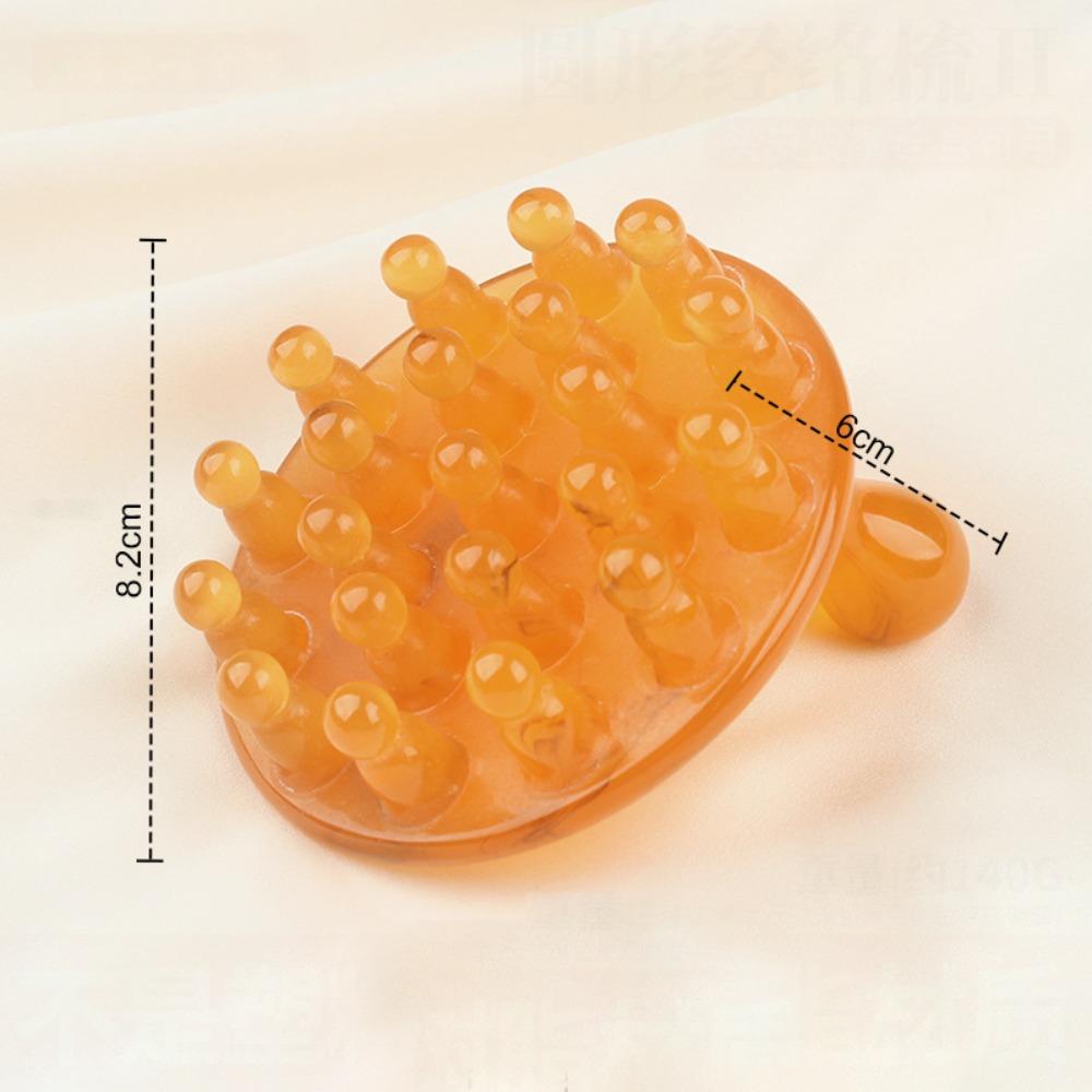

Anti-static Hair Comb Massage Tool Stomach Scalp Brush Resin Massage Meridian Brush Head Massage оранжевый