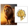 Retro Gold Lion Brooch, High-end Temperament, Men's Suit Accessories, Animal Brooch, Environmentally Friendly Chest Flower