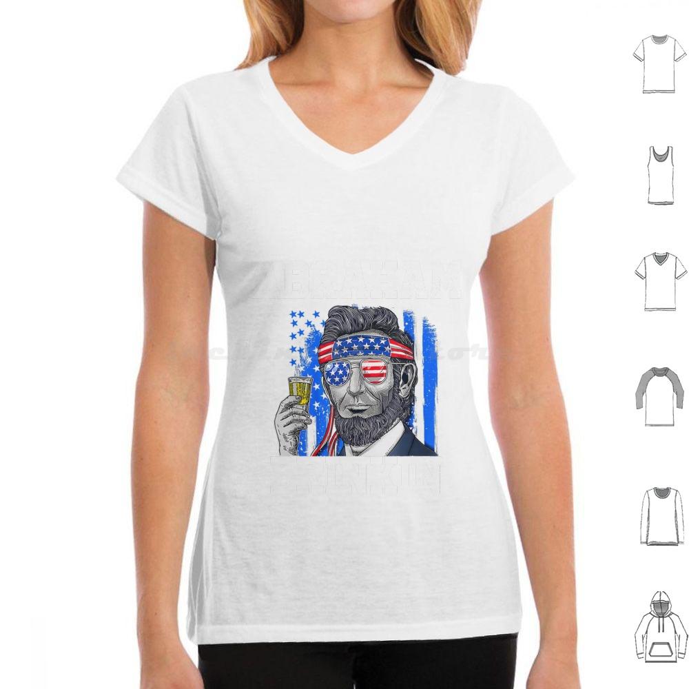 Abraham Drinkin-Abe Lincoln Merica Usa July 4th T Shirt 6xl Cotton Cool Tee Abraham Lincoln Abe Lincoln Abraham Drinkin Abe