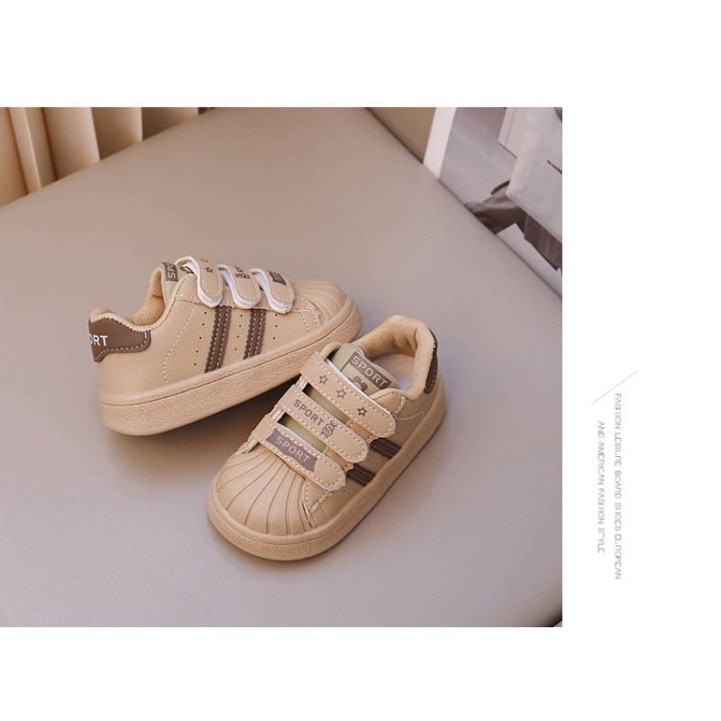 Baby Shell Head Shoes Spring and Autumn Casual Board Shoes Boys Baby Soft-soled Toddler Shoes Girls Sports Shoes Single Shoes