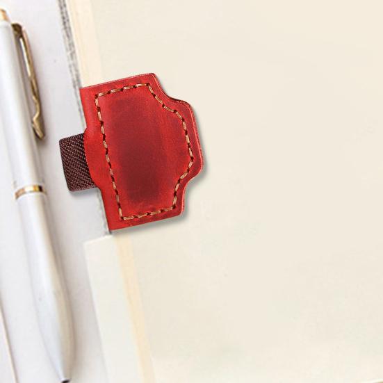 Magnetic Bookmarks Faux Leather Pen Holder Personalized Bookmark Meaningful Gift for Women Teachers Book Lovers