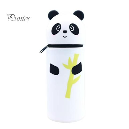 

Пенал настольный держатель для ручек с рисунком животных из мультфильма силиконовая сумка для хранения карандашей для дома, школы, офиса B