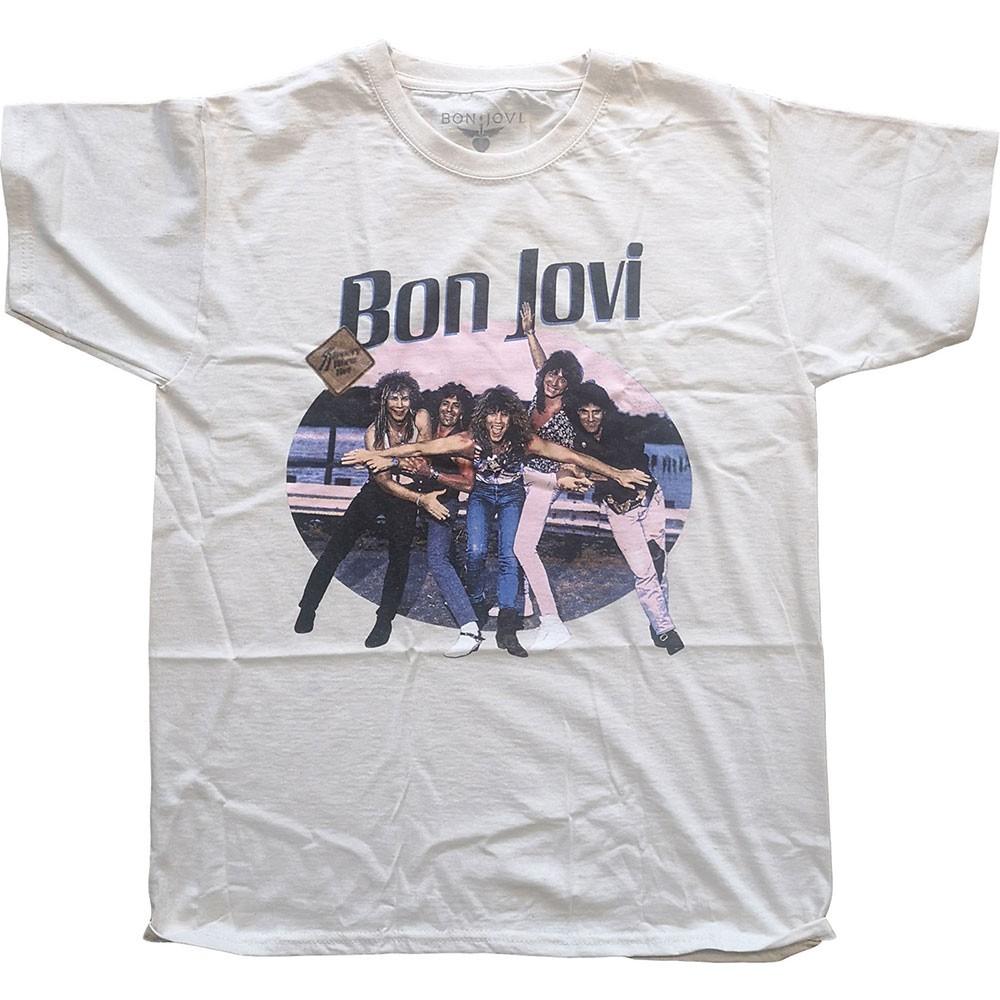 Men s Bon Jovi Breakout T-shirt Large Natural L