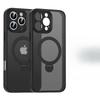 Applicable To IPhone 16 Rotating Magnetic Bracket Mobile Phone Case Apple 15 ProMax Skin Feeling Anti-fall Protection Case