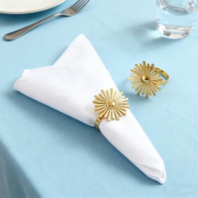 6 Pezzi Portatovaglioli Girasole Metallo Girasole Portatovaglioli Decorativi Tovagliolo