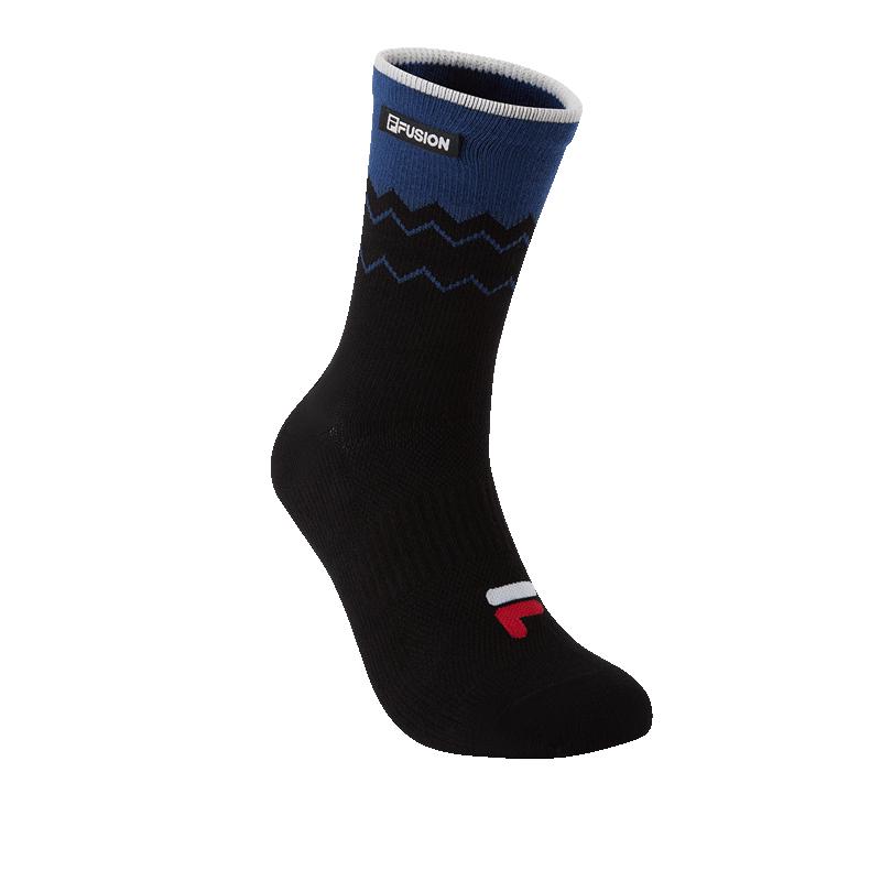 FILA FUSION 2026 Spring Patchwork High-Waist Couple Sport Socks M