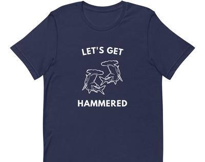 Lass uns besoffen werden Hai Unisex-T-Shirt