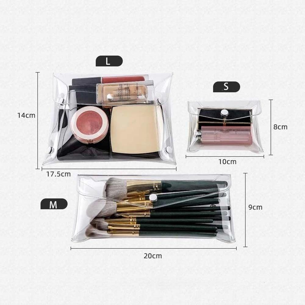 Case PVC Large Capacity Transparent Cosmetic Bag Storage Toiletry Bag Makeup Bags Cosmetic Cases