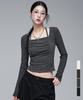 AVANDRESS Weds Shirring Halter Tee_4Col