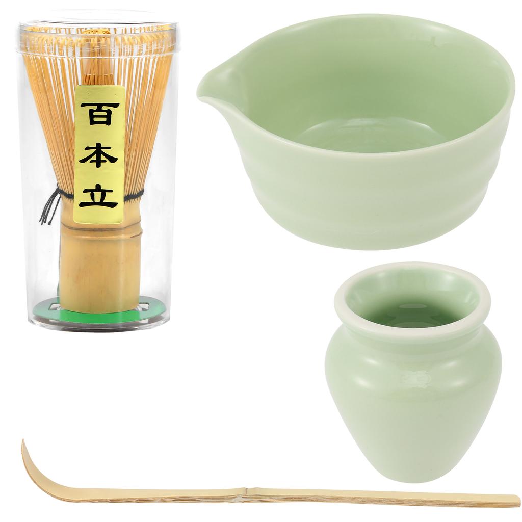 2/4Pcs Matcha Set Elegant Matcha Whisk Set Reusable Ceramic Matcha Bowls Tea-making Tools for Home and Office Tea Accessories