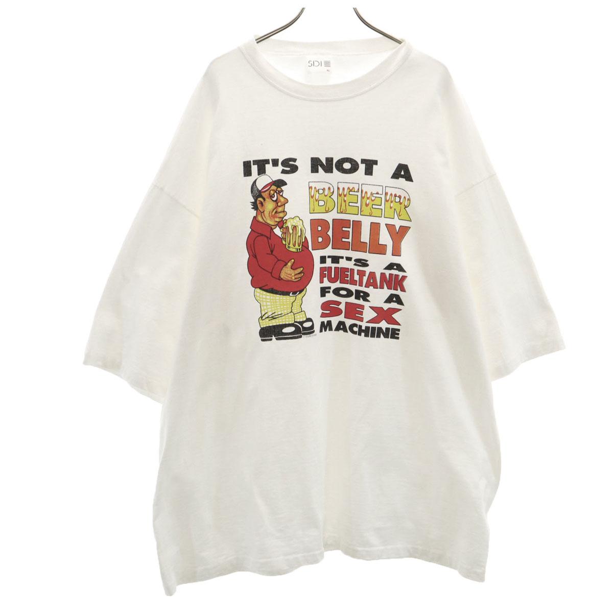 

SDI 90s Made in USA Old Short sleeve T-shirt XL White Single stitch Men s Used