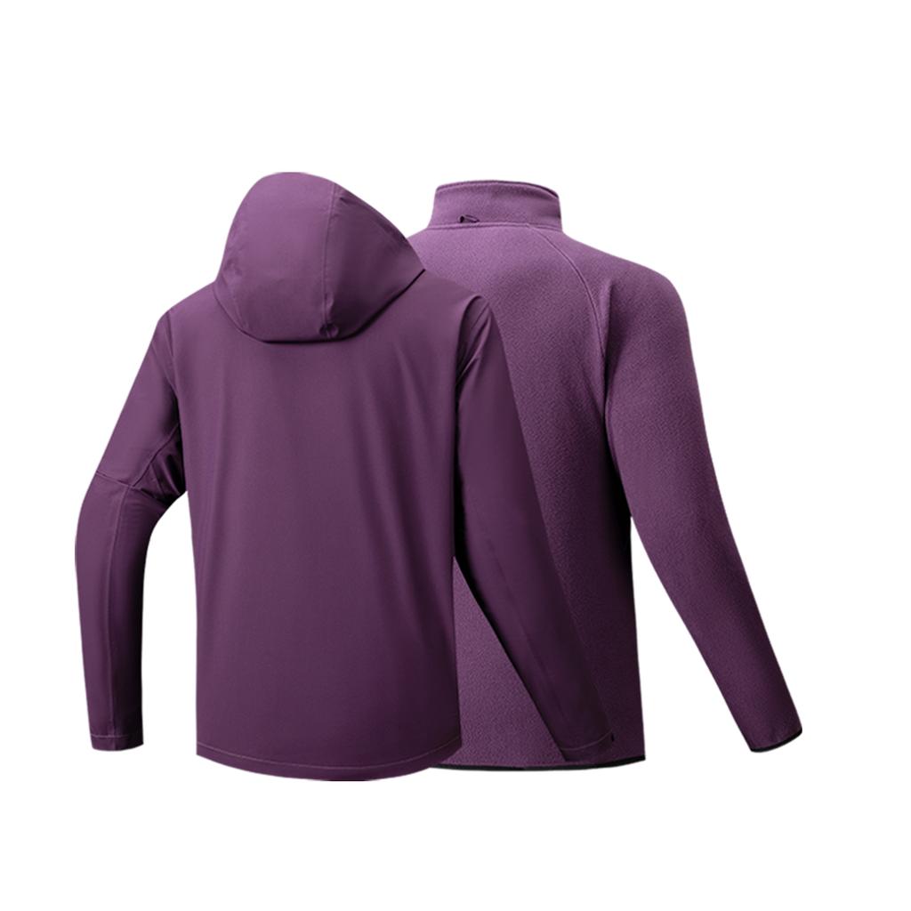 Anta Water Shell Earth Shell Outdoors Series 3-In-1 Jacket Hiking Climbing Suit Waterproof Windproof Jacket Men Jacket 952546601-6