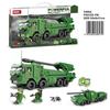 Military Tank Building Blocks Model Toy - Armored Vehicle Assembly Interlocking Set for Kids