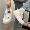 2025 new summer Mary Jane hollow canvas shoes women's breathable Velcro small student casual board shoes