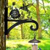 Hanging Plant Hanger Bracket Plant Hooks for Hanging Baskets Heavy Duty Decorative Hummingbird Silhouette Wall Mounted Hanging Plant Hangers Outdoor
