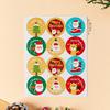 2024 Christmas Cake & Dessert Decoration Stickers - Merry Christmas Theme.