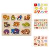 Colorful Alphabet Wooden Pegged Puzzle For Boys And Girls Above 3 Years Old