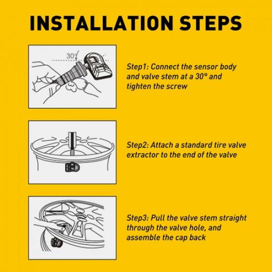 4PCS Genuine Tire Pressure Sensor TPMS For Dodge Chrysler Jeep RAM 56029398AB US