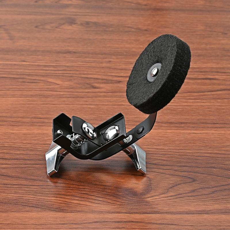 Black Metal Plus Felt Clamp-on Tone Control Muffler Snares Musical Part For Drum