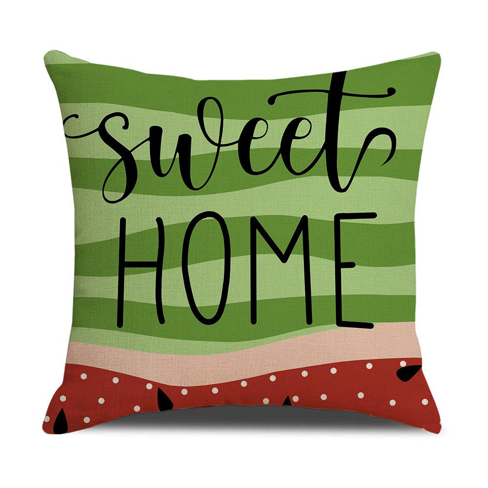 Summer Sunflower Watermelon Cartoon Printed Pillowcase Living Room Decoration Sofa Cushion Cover Bedroom Pillow