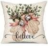 Christmas decoration pillowcase holiday party decoration pillow cover suitable for family room living room sofa cushion cover