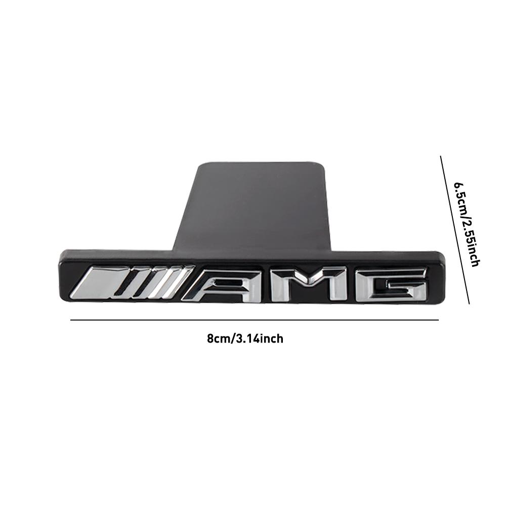 3D ABS Car Modification Front Grille Emblem Sticker Decor For Mercedes Benz B/C/E/S Class A Class C200 GLC GLE CLA CLK W163 W221