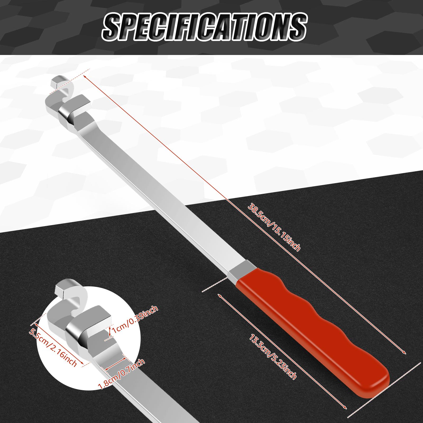 Wrench Extender Tool Bar Extra-Long 15 Inch Torque Adapter Wrench Extension Universal Wrench Extender Versatile Extension Wrench красный