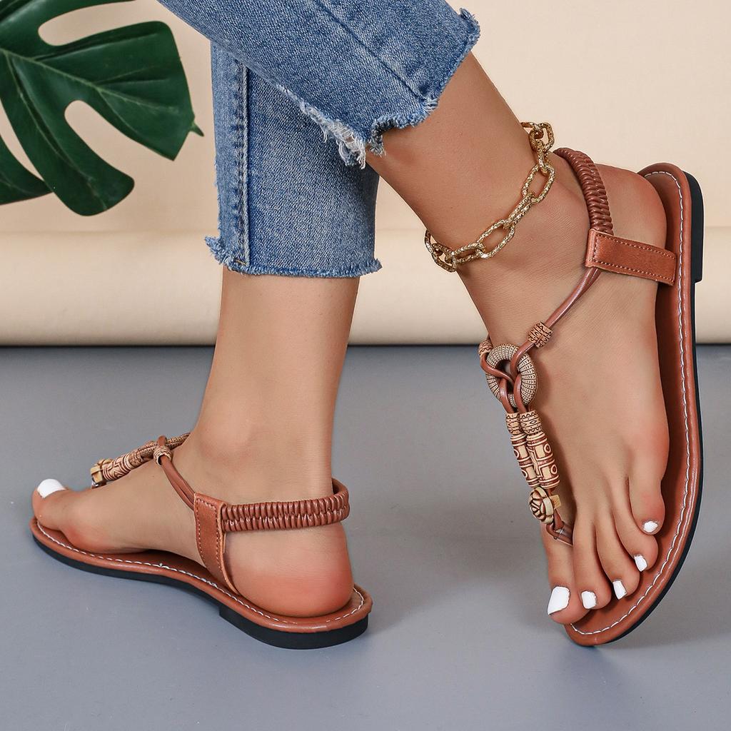 2025 foreign trade explosion women wear simple large size fashion toe sandals women's new European and American sandals women