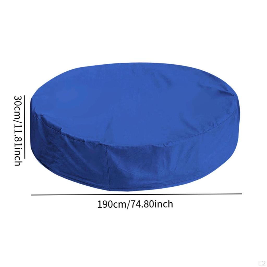 Round Dog Pool Cover, Foldable Multifunction Above Ground Swimming Cover for Home, Garden, And