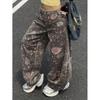 2026 High Waist Wide Leg Straight Cut Denim Jeans Women Slimming Fit Streetwear Style Mid-Rise Loose Trousers