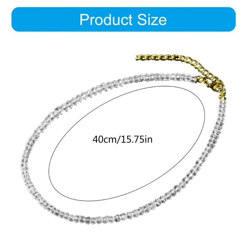 Elegant Fine Crystal Thin Choker Necklace for Women Fashionable Party Jewelry Accessory Date Night and Celebrations