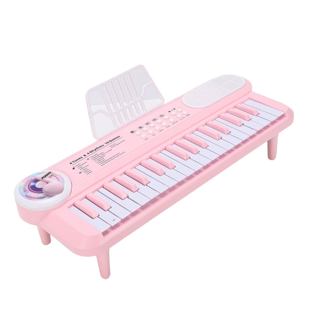 37 Keys Kids Key Piano Digital Electric Piano Keyboard with Microphone Multiple Sounds Rhythms for Beginners