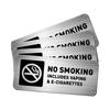 4/8Pcs Metal No Smokes Signs Weather Resistant Stick No Vaping Marker For Door Wall Commercial Household Application