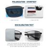 Photochromic Polarized Sunglasses for Men Women Fashion Metal Frame Driving Anti Glare UV400 Glasses GZW