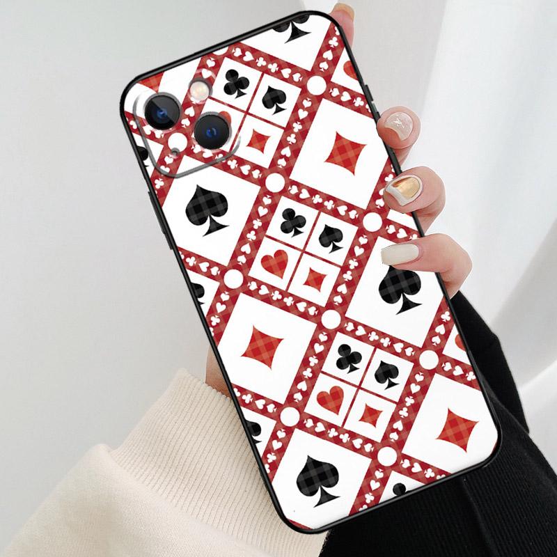 CASINO PLAYING CARDS Phone Case For iPhone 17 Pro Max 16 15 14 11 12 13 Pro Max mini 15 16 Plus 16e 17 Air Cover