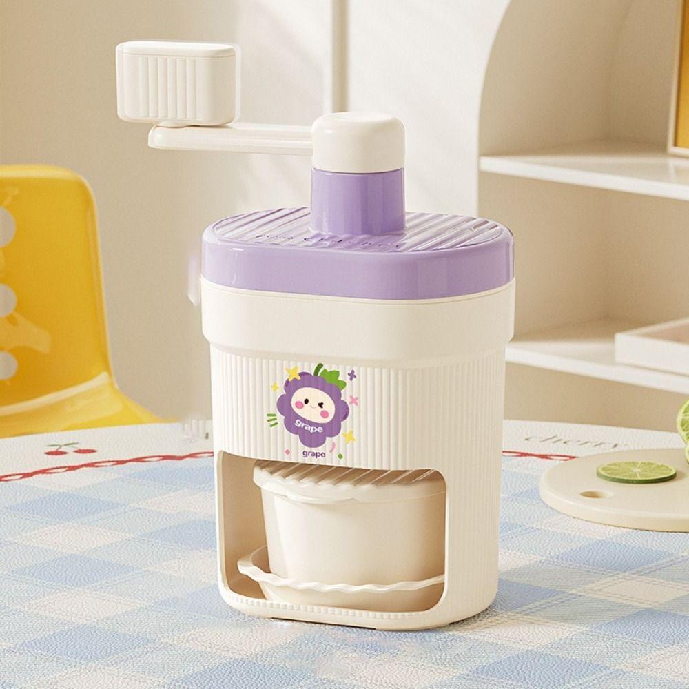 Mini Design Ice Crusher Portable Shaved Ice Maker Manual Ice Shaver Household Use