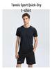 Men's Summer Quick-Dry Crew Neck Sports T-Shirt - Slim Fit, Short Sleeve, Custom Logo, Plus Sizes Available