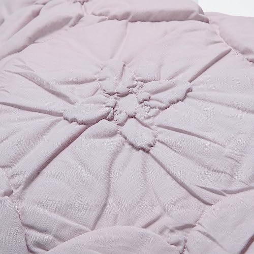 Francfranc Flower Quilt Pillowcase, 70x50cm, Pink, Floral Pink