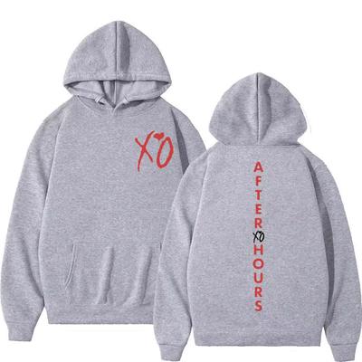 Herbst Winter Weeknd XO Musikalbum Bedruckter Hoodie Mode Herren und Damen Pullover Retro Warmer Hoodie Sweatshirt