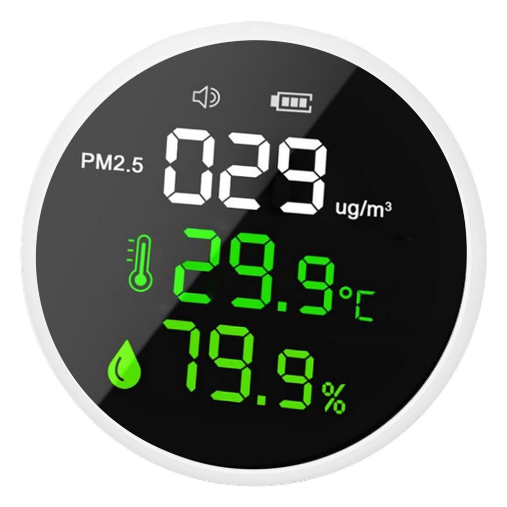 Air Quality Monitor Indoor PM2.5 Meter Mini Portable Smart Sensor Temperature Humidity Tester