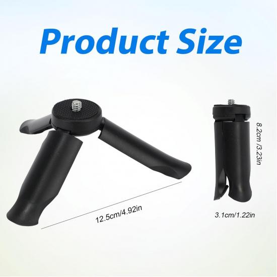 BOXOB Mini Tripod for DJI Osmo Pocket 3 & 2, Portable Camera Tripod Stand, Black, ABS Material